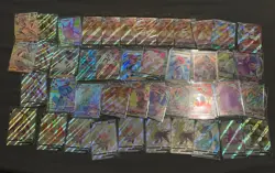 Pokemon Card Lot 50 OFFICIAL TCG Cards Ultra Rare Included EX/V/VMAX/SECRET - Image 5