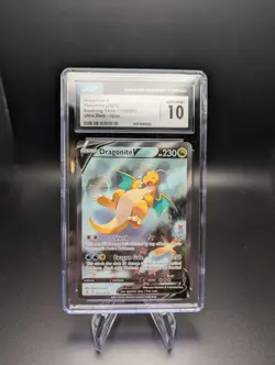 Dragonite V Alt Art 192/203 CGC 10 Gem Mint Evolving Skies Pokemon TCG - Image 3