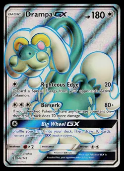 Pokemon Card - Drampa GX Guardians Rising 142/145 Ultra Rare - Image 1