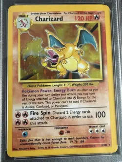 1999 Pokemon TCG Charizard Holo Rare Card Base Set 4/102 PSA 6 EX MT English #4 - Image 2