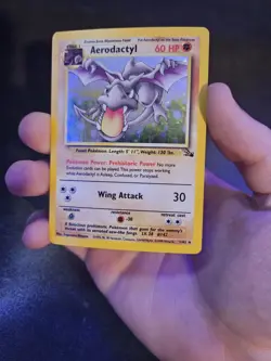 Aerodactyl Holo Fossil 1/62 LP Pokemon Card TGC - Image 5