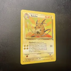 Pokemon TCG Raichu 29/62 Fossil Set Unlimited Non-Holo Card - Image 2