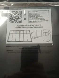 Ultra Pro Eclipse 9-Pocket PRO-Binder - Jet Black - Holds 360 Cards Sealed - Image 4