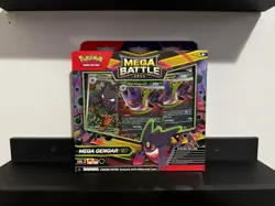 Pokemon Gengar Mega Battle Deck Box And 3 NM Gengar Cards - Image 1