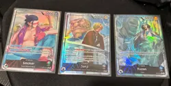 Bandai One Piece Card Game Smoker Sanji Kuzan Leader Lot Alternate Art OP12 OP10 - Image 1