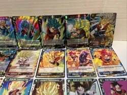 Goku Only Assorted Lot of 91 Dragon Ball Z Super Card Game Cards Rare Uncommon - Image 3