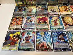 Goku Only Assorted Lot of 91 Dragon Ball Z Super Card Game Cards Rare Uncommon - Image 4