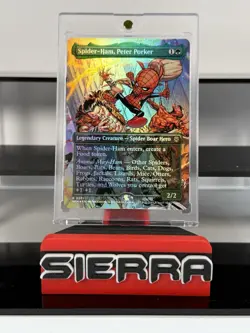 SPIDER-HAM PETER PORKER 0201 FOIL BORDERLESS SPIDER-MAN 2025 MAGIC THE GATHERING - Image 1