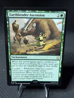 Earthbender Ascension - TLA #175 | MTG Avatar Legends | Green Enchantment - Image 1