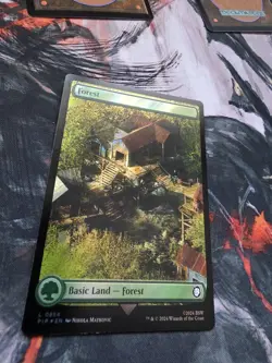 Forest (0854) (Surge Foil) #854 *Foil* (NM) - Universes Beyond: Fallout MTG - Image 2