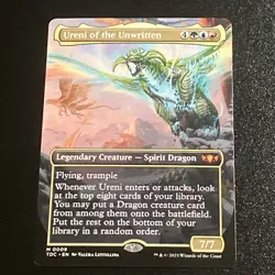 Ureni of the Unwritten (Borderless) Commander: Tarkir: Dragonstorm Regular - Image 1