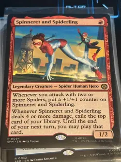 Spinneret and Spiderling R0094 Spider Man NM MTG - Image 1