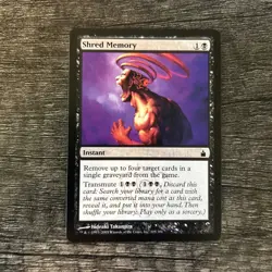 MTG 1x Shred Memory x1 LP Ravnica: City of Guilds - Image 1
