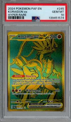 Koraidon ex #245 Pokemon Paldean Fates PSA 10 - Image 1
