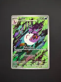 Arbok 176/162 Pokemon Temporal Forces Illustration Rare Near Mint (NM) 2024 - Image 1