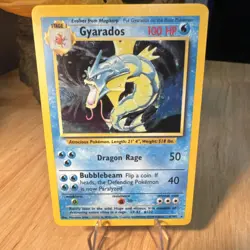 Wizards of the Coast Gyarados 6/102 Base Set Holo Pokemon 100 HP English - Image 1