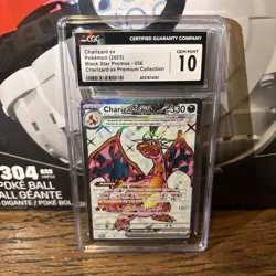 2023 POKEMON SCARLET & VIOLET BLACK STAR PROMO PREMIUM CHARIZARD EX #56 CGC 10 - Image 1