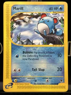 Marill 120/165 Expedition Base Set Regular Pokemon TCG Common 2002 LP - Image 3