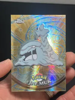 Pokemon Topps Chrome Muk Spectra #89 Series 2 - Image 1