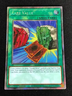 YUGIOH RARE VALUE RA03-EN182 1ST PLATINUM SECRET - Image 1