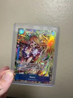 One Piece Nami OP11-054 Alternate Art a Fist of Divine Speed English Edition - Image 1