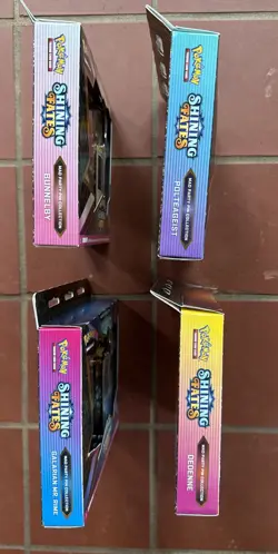 Pokemon TCG Shining Fates Mad Party Pin Collection Box Set of 4 Factory Sealed - Image 4