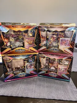 Pokemon TCG: Shining Fates Mad Party Pin Collection Box Set of 4 Factory Sealed! - Image 1