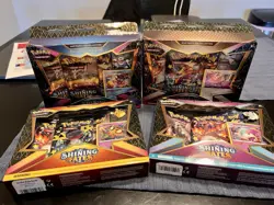 Pokemon TCG: Shining Fates Mad Party Pin Collection Box Set of 4 Factory Sealed! - Image 3