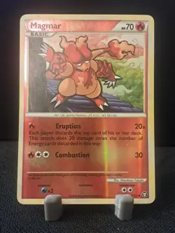Pokemon TCG Magmar Triumphant 42/102 Reverse Holo MP - Image 1