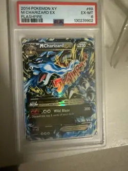 2014 POKEMON XY FLASHFIRE #69 M CHARIZARD EX PSA 6 - Image 3