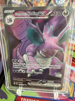 Pokemon TCG Team Rockets Nidoking EX 216/182 Destined Rivals Never Played, NM! - Image 1