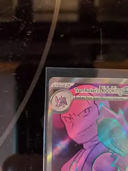 Team Rocket's Nidoking EX 216/182 Full Art Destined Rivals - Pokemon TCG NM - Image 3