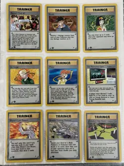 Pokemon 23 Card 1st Edition Gym Heroes Trainer Set Misty Brock Blaine - Image 1