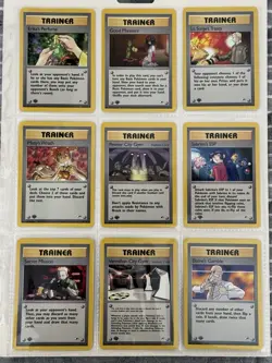 Pokemon 23 Card 1st Edition Gym Heroes Trainer Set Misty Brock Blaine - Image 3