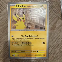 UK ONLY PROMO ! Pikachu At The Museum Jumbo Pokemon Card - GEM MINT SEALED - Image 3