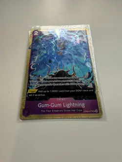 Gum Gum Lightning OP09-077 Parallel UC Premium Card Collection Best Selection - Image 2