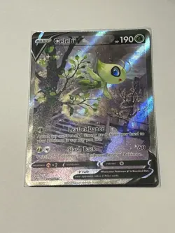 Pokemon Celebi v Fusion Strike Alternate Full Art Holo Card 245/264 - Image 1