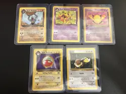 Pokemon Team Rocket Lot 17 Vintage Cards Dark Jolteon Gyarados Vaporeon + More - Image 4