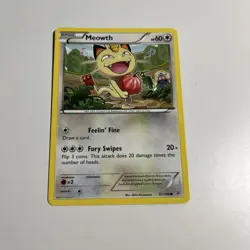 Meowth 67/108 Roaring Skies Common Pokemon Card Near Mint - Image 1
