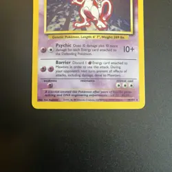 1999 Pokemon TCG Mewtwo Base Set Holo Unlimited Rare Card 10/102 - Image 3