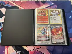 Pokemon TCG 16 Card Lot - Charmander, Charizard, Squirtle, Holo, V, EX, Binder - Image 1