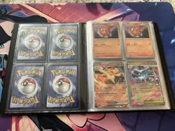 Pokemon TCG 16 Card Lot - Charmander, Charizard, Squirtle, Holo, V, EX, Binder - Image 4