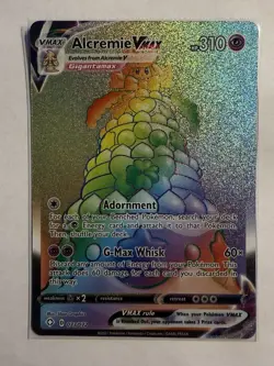 Alcremie VMAX 073/072 Shining Fates Rainbow Secret Rare Holo Pokemon TCG Card - Image 1