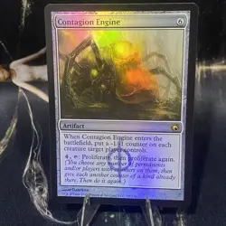 Magic the Gathering Contagion Engine - Foil - Scars of Mirrodin - NM - Rare MTG - Image 1