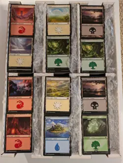 4000 Magic the Gathering BASIC LAND Lot -Random Mix Mostly From Commander Decks - Image 1