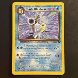 Pokemon Vintage Non Holo Rare Dark Blastoise Team Rocket 20/82 WotC - Image 1
