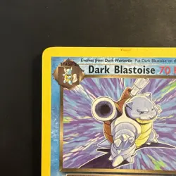 Pokemon Vintage Non Holo Rare Dark Blastoise Team Rocket 20/82 WotC - Image 2