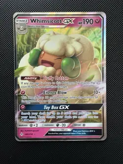 Pokemon TCG Whimsicott GX 140/214 Sm-Unbroken Bonds Ultra Rare (Full Art) Holo - Image 1