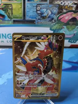 Koraidon ex 254/198 - Scarlet & Violet Base Gold Hyper Rare Pokemon TCG NM - Image 1
