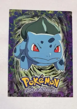 Pokemon #01 Bulbasaur Stage 1 Topps E1 of 12 - Image 1
